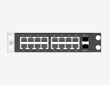 H-16xRJ45 2xFiber Output Card