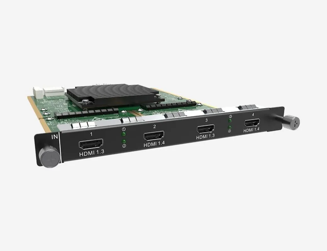 H Series 4 x HDMI Input Card Left