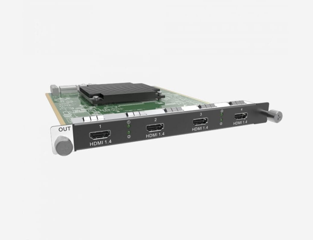 H Series 4 x HDMI Output Card Left