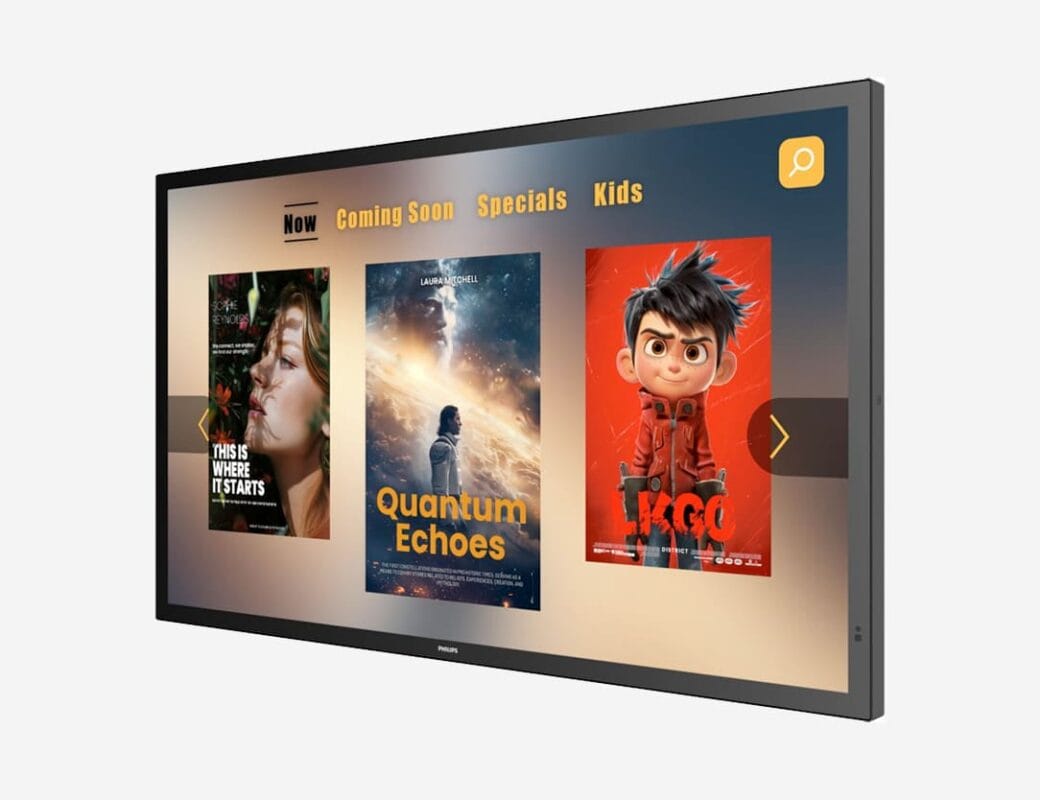 T Line Philips Interactive Touch Screen Left