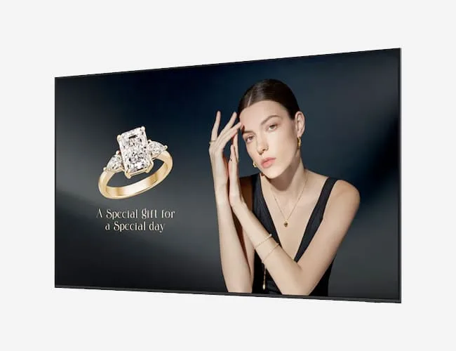 Samsung 115” UHD Signage QHFX Left