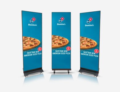 Indoor SMD Digital Standee Left